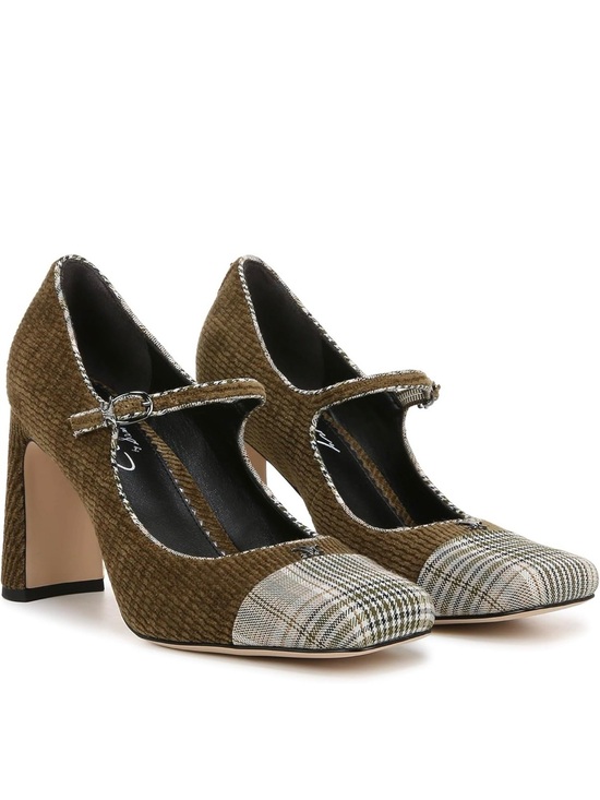 Circus by Sam Edelman Shoes - Circus NY by Sam Edelman “Elora” Square Toe Pump - Olive Green Corduroy 🫒